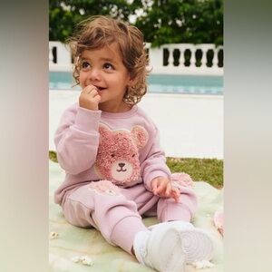 Huxbaby Girls' Rainbow Bear Sweatshirt